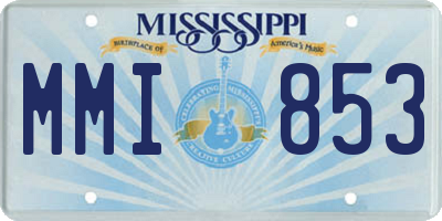 MS license plate MMI853