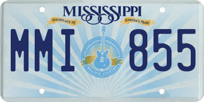 MS license plate MMI855