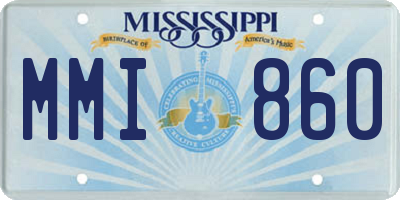 MS license plate MMI860