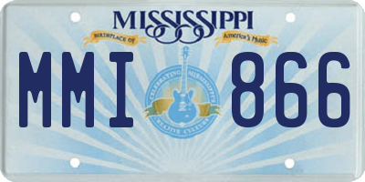 MS license plate MMI866