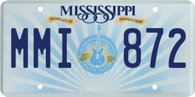 MS license plate MMI872