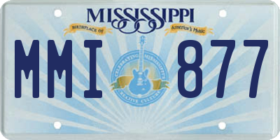 MS license plate MMI877