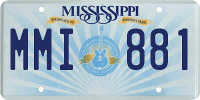 MS license plate MMI881