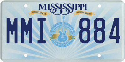 MS license plate MMI884