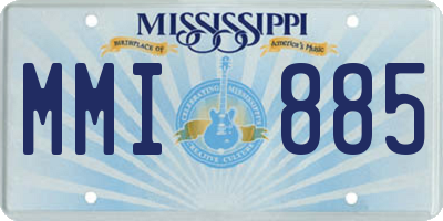 MS license plate MMI885