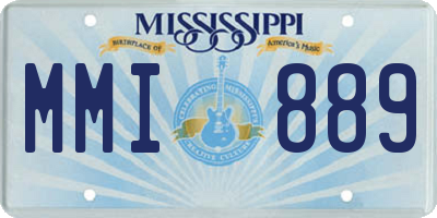 MS license plate MMI889
