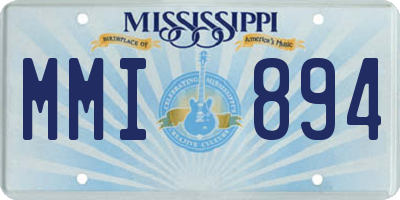 MS license plate MMI894
