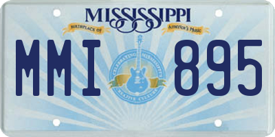 MS license plate MMI895
