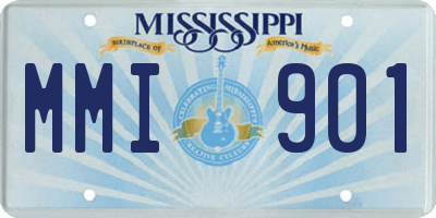 MS license plate MMI901