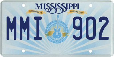 MS license plate MMI902