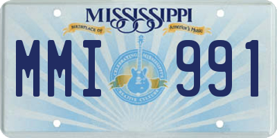 MS license plate MMI991