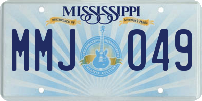MS license plate MMJ049