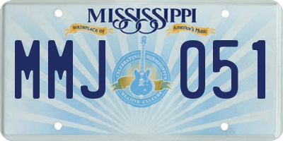 MS license plate MMJ051