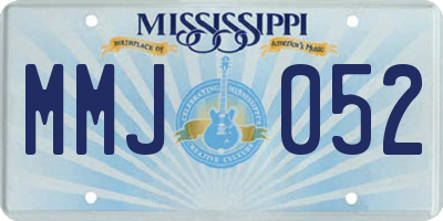 MS license plate MMJ052