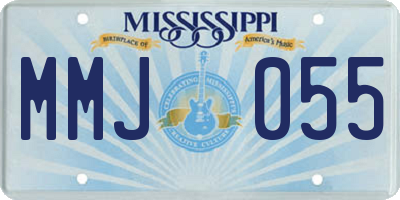 MS license plate MMJ055