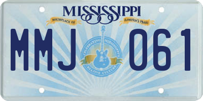 MS license plate MMJ061