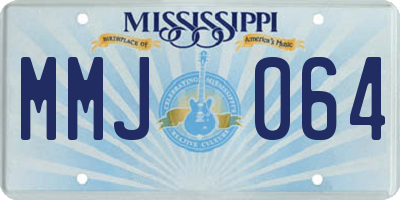MS license plate MMJ064