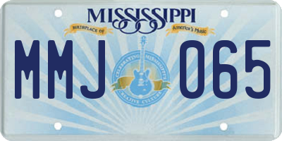 MS license plate MMJ065