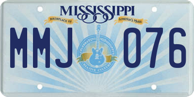 MS license plate MMJ076