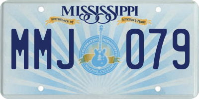 MS license plate MMJ079