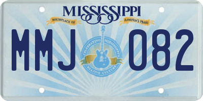 MS license plate MMJ082