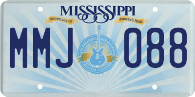 MS license plate MMJ088