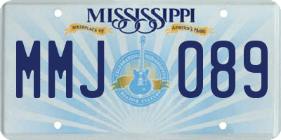 MS license plate MMJ089