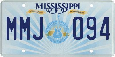 MS license plate MMJ094
