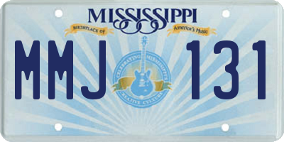 MS license plate MMJ131