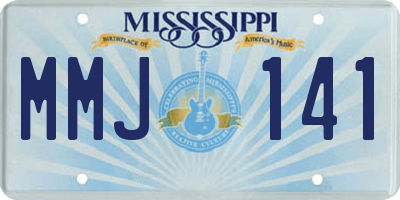 MS license plate MMJ141