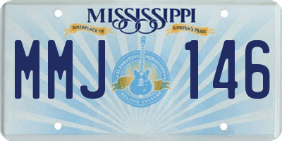 MS license plate MMJ146