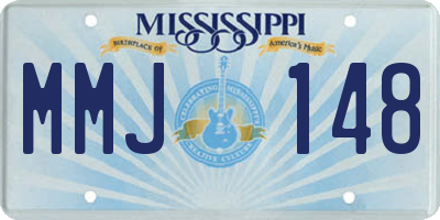 MS license plate MMJ148