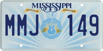 MS license plate MMJ149