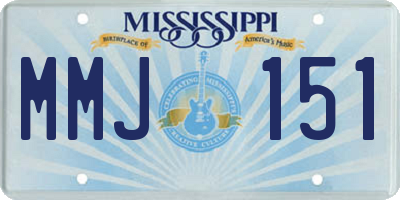 MS license plate MMJ151
