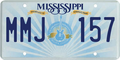 MS license plate MMJ157