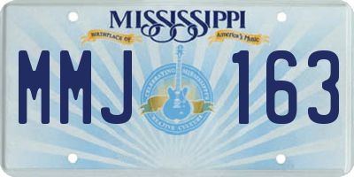 MS license plate MMJ163