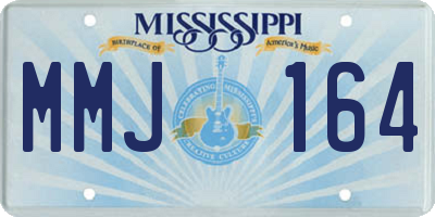 MS license plate MMJ164