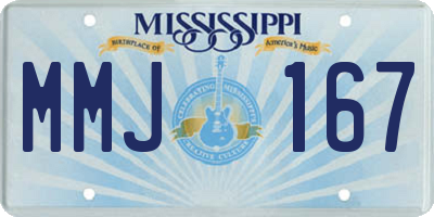 MS license plate MMJ167