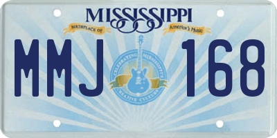 MS license plate MMJ168