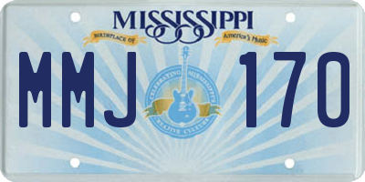 MS license plate MMJ170