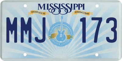 MS license plate MMJ173
