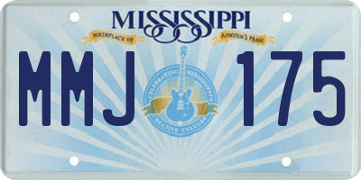 MS license plate MMJ175