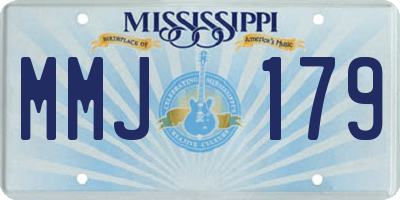 MS license plate MMJ179