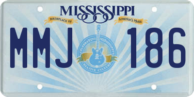 MS license plate MMJ186