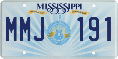 MS license plate MMJ191