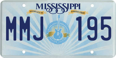 MS license plate MMJ195