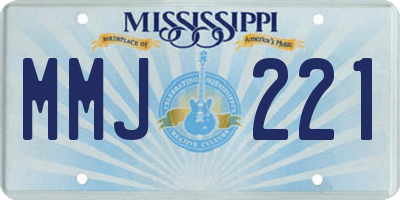 MS license plate MMJ221