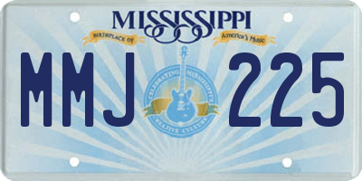 MS license plate MMJ225