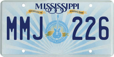 MS license plate MMJ226