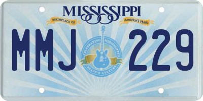 MS license plate MMJ229